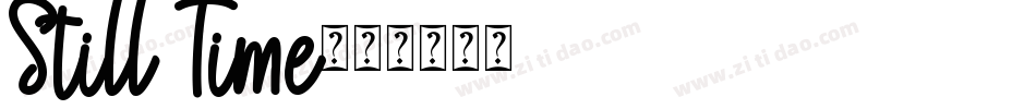Still Time字体转换